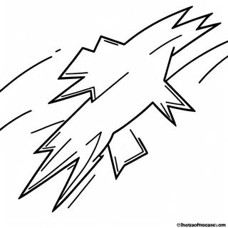 Blitzschlag Ausmalbild | Bolt Ausmalbild