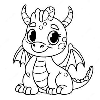 Niedliches Babydrache Ausmalbild | Baby Drache Ausmalbild