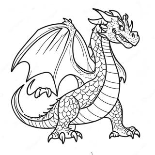 Cooler Feuerdrache Ausmalbild | Cooler Feuerdrache Ausmalbild