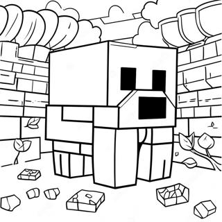 Minecraft Ausmalbild | Minecraft Ausmalbild