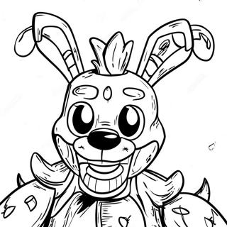 Springtrap FNAF Ausmalbild | Springtrap FNAF Ausmalbild
