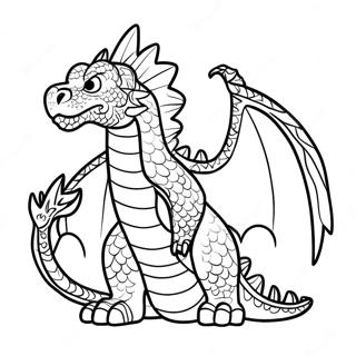Cooler badass Drache Ausmalbild | Coole Badass Ausmalbild