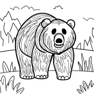 Grizzlybär Ausmalbild | Grizzlybär Ausmalbild