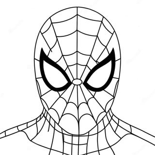 Spiderman Gesicht Ausmalbild | Spiderman Gesicht Ausmalbild