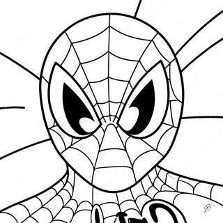 Freundliches Spiderman Gesicht Ausmalbild | Spiderman Gesicht Ausmalbild