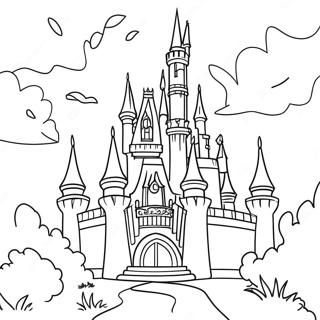 Disney Schloss Ausmalbild | Disney Schloss Ausmalbild