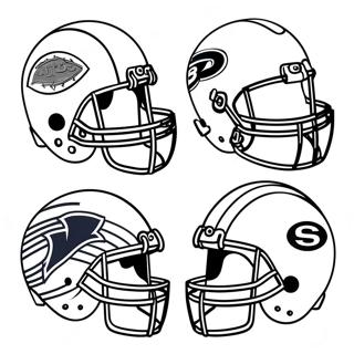 NFL Helme Ausmalbild | NFL Helme Ausmalbild