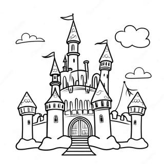Märchen Schloss Ausmalbild | Märchen Ausmalbild