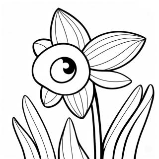 Narzissenblumen Ausmalbild | Narzisse Ausmalbild