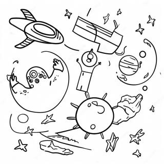 Bunte Stellar VBS Charaktere Ausmalbild | Stellar VBS Ausmalbild