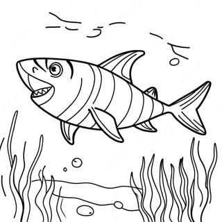 Tigerhai Ausmalbild | Tigerhai Ausmalbild