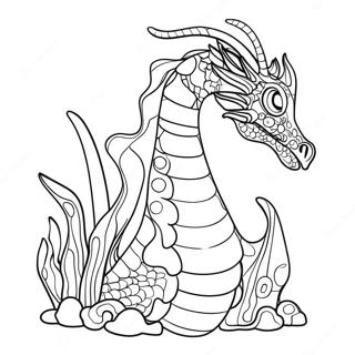 Meeresdrache Ausmalbild | Meerdrache Ausmalbild