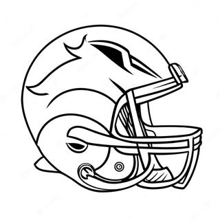 Denver Broncos Logo Ausmalbild | Denver Broncos Ausmalbild