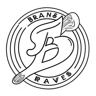 Braves Team Logo Ausmalbild | Tapfere Ausmalbild