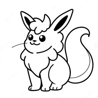 Flareon Ausmalbild | Flamara Ausmalbild