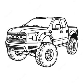 Ford Raptor Truck Ausmalbild | Ford Raptor Ausmalbild