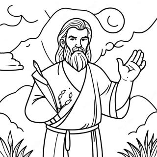 Elijah Ausmalbild | Elia Ausmalbild