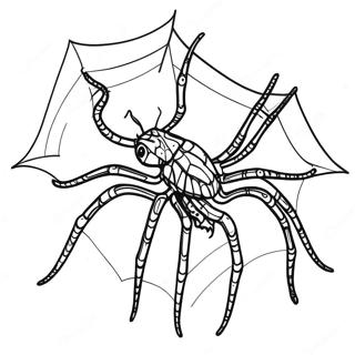 Spider Punk Ausmalbild | Spinnen Punk Ausmalbild