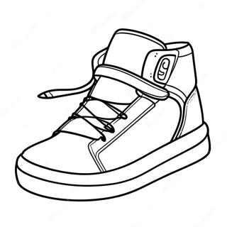 Sneaker Ausmalbild | Sneaker Ausmalbild