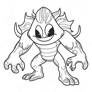 Super Monster Ausmalbild | Super Monster Ausmalbild
