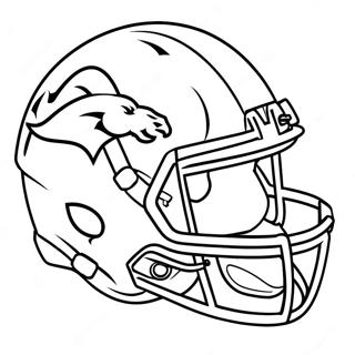 Denver Broncos Helm Ausmalbild | Broncos Ausmalbild