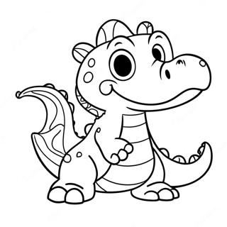 Niedliches Cartoon-Krokodil Ausmalbild | Krokodile Ausmalbild