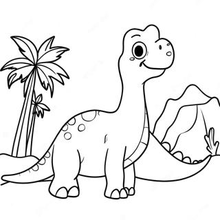 Brontosaurus Ausmalbild | Brontosaurus Ausmalbild