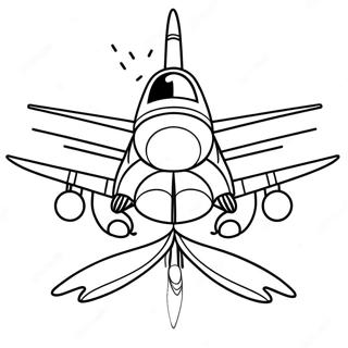 F18 Kampfjet Ausmalbild | F18 Kampfjet Ausmalbild