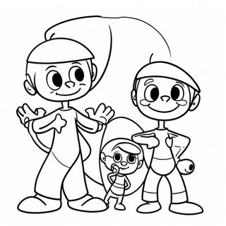 Jetsons Familie Ausmalbild | Die Jetsons Ausmalbild