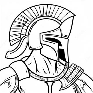 Spartanischer Krieger Ausmalbild | Spartaner Ausmalbild