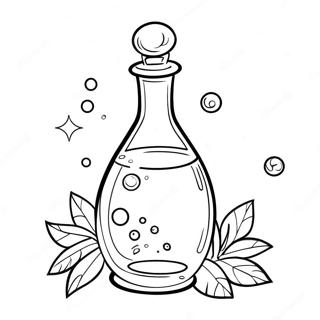 Magische Trankflasche Ausmalbild | Trank Ausmalbild