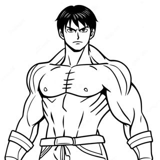 Eren Yeager in Titanform Ausmalbild | Eren Yeager Ausmalbild