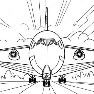 747 Flugzeug Ausmalbild | 747 Flugzeug Ausmalbild
