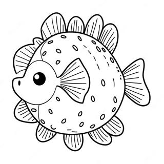 Kugelfisch Ausmalbild | Kugelfisch Ausmalbild