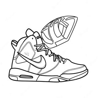 Basketballschuh Ausmalbild | Basketballschuh Ausmalbild