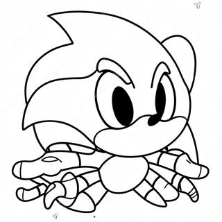 Sonic Spiderman Ausmalbild | Sonic Spiderman Ausmalbild