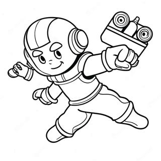 Ausmalbild von Mini Force | Mini Kraft Ausmalbild