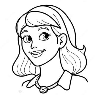 Daphne von Scooby Doo Ausmalbild | Scooby Doo Daphne Ausmalbild