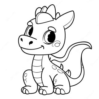 Niedlicher Drache Ausmalbild | Süßer Drache Ausmalbild