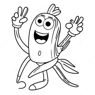 Abenteuerlicher Forky Ausmalbild | Forky Ausmalbild