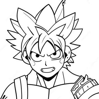 Explosive Bakugo Aktion Ausmalbild | Bakugo Ausmalbild