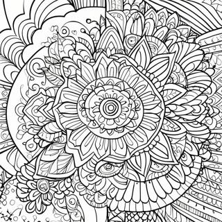 Mandala Ausmalbild mit schwarzem Hintergrund | Schwarzer Hintergrund Ausmalbild