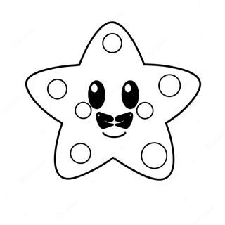 Glänzender Mario Stern Ausmalbild | Mario Stern Ausmalbild