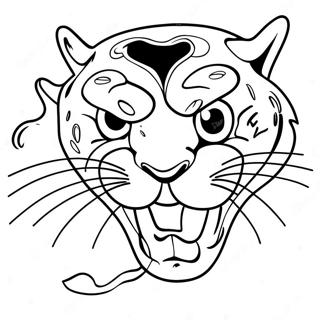 Jacksonville Jaguars Maskottchen Ausmalbild | Jacksonville Jaguars Ausmalbild