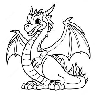 Feuerdrache Ausmalbild | Feuerdrache Ausmalbild