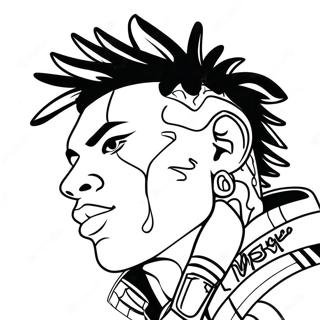 NLE Choppa Ausmalbild | NLE Choppa Ausmalbild