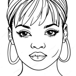 Rihanna Ausmalbild | Rihanna Ausmalbild