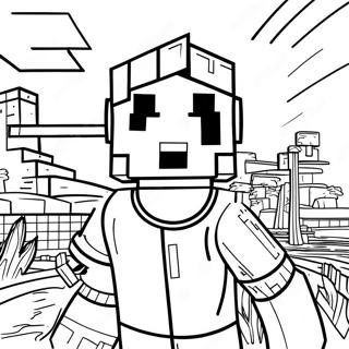 Minecraft Steve Ausmalbild | Minecraft Steve Ausmalbild