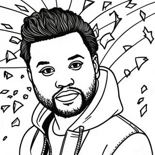 The Weeknd Ausmalbild | Der Weeknd Ausmalbild