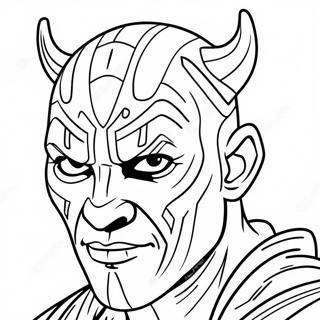 Darth Maul Ausmalbild | Darth Maul Ausmalbild